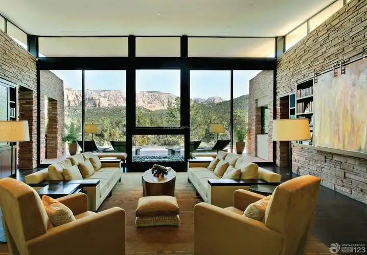 自建房屋玻璃隔断墙设计效果图_装修123效果图