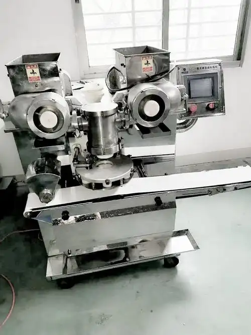 昌岗旭众多功能全自动馅料包馅机月饼绿豆饼桃酥饼凤梨酥包馅机