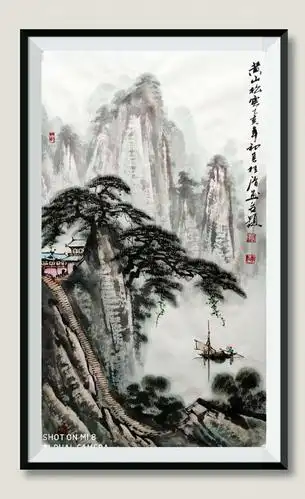 张桂清山水画斗方欣赏