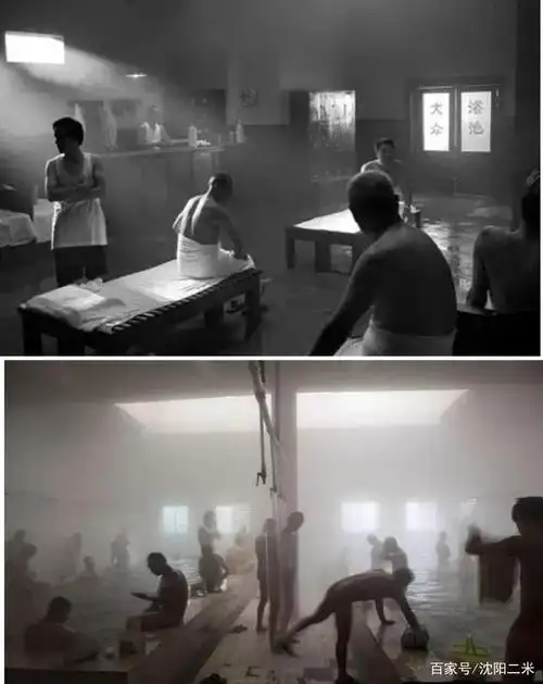 东北天气冷,那个年代住家里住的是平房,夏天洗澡还是好办的,在院子