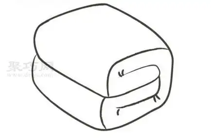 怎么画被子最简单被子简笔画画法