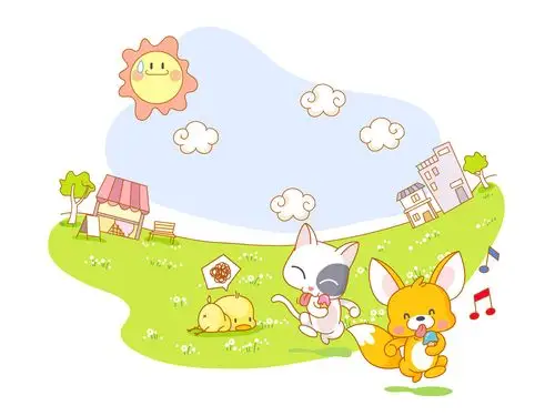 可爱的卡通场景图片素材40p