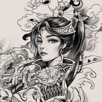 艺妓.武士手稿‖花臂7815