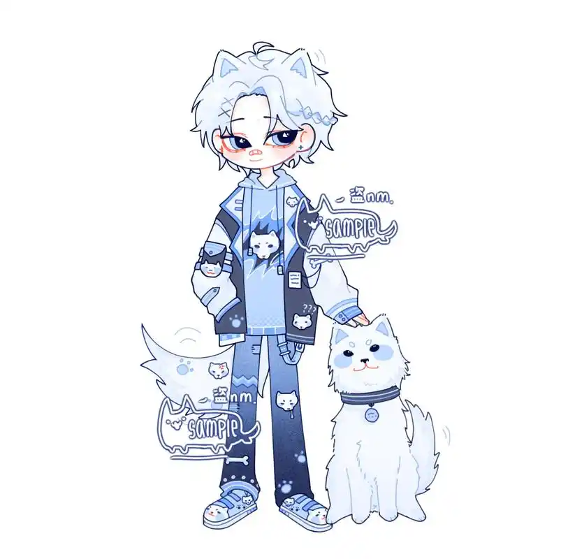 最近设计的#人设 #oc#画画#绘画#约稿  - 抖音