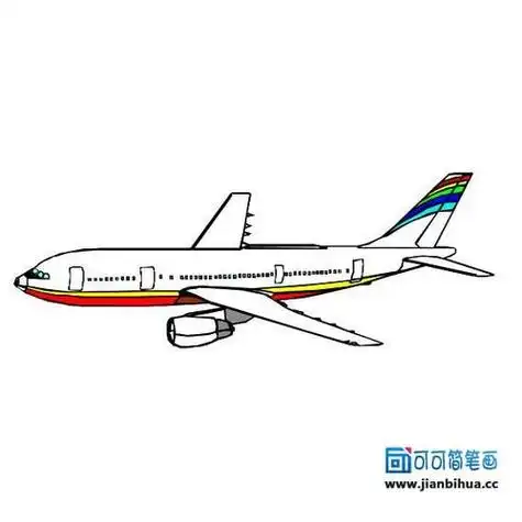 东航737飞机简笔画
