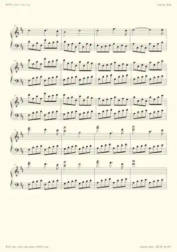 钢琴谱 - peter jeremias-coming home