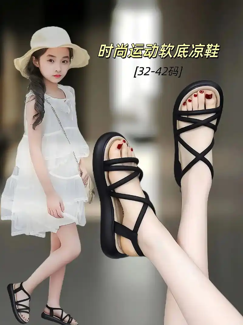 甜美女童凉鞋~ 给闺女一个时尚的夏天