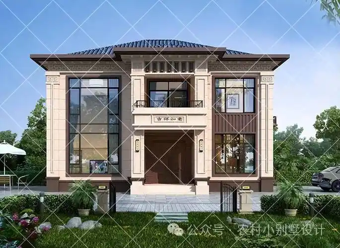 20万左右的农村2层别墅推荐24新款农村110㎡内的自建房别墅户型