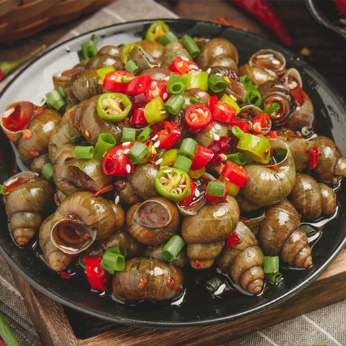 宜享健康湖南特色香辣口味田螺炒嗦螺螺狮500g加热即食酒店饭店半成品