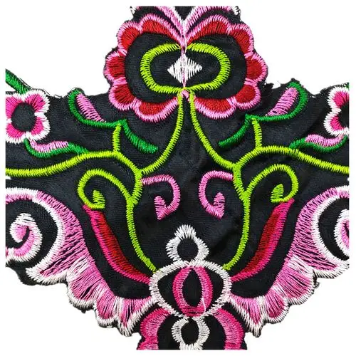 民族风补丁平绣布贴 水溶刺绣花边 衣服diy配饰 厂家现货直销