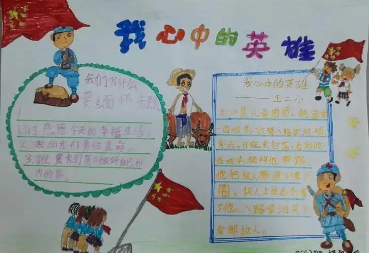 孩子们认真观看了老师推荐的《小兵张嘎》,《狼牙山五壮士》,《闪闪的