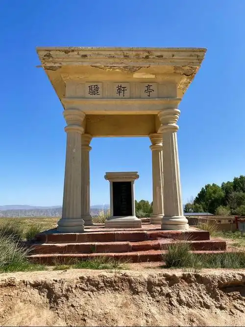 祁连山脚下骊靬古城