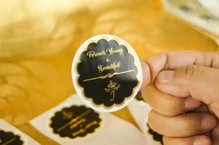 彩色pvc防水耐温透明圆形凹凸不干胶标签商标贴纸印刷定做