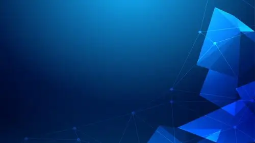 点线多边形背景的科技行业工作总结ppt模板