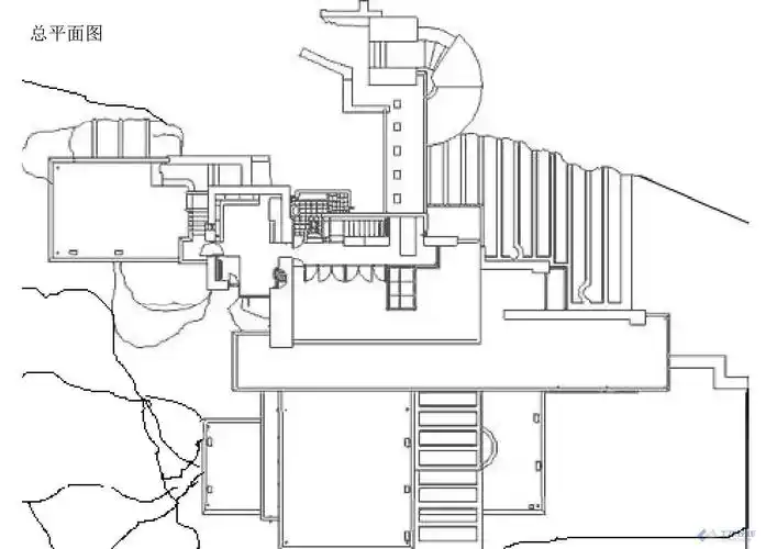 【分享】赖特:大师作品,流水别墅分析图文