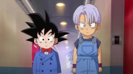 龙珠z:特兰克斯邂逅小舞,悟天问起话来,特兰克斯不打草稿自己说是女友