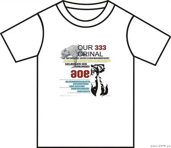 t恤作品-t恤款式图