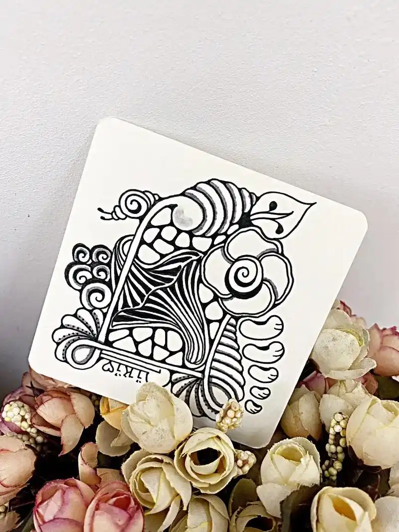 禅绕画基础绘制方法 禅绕画的绘制轻松有趣,简单 - 抖音