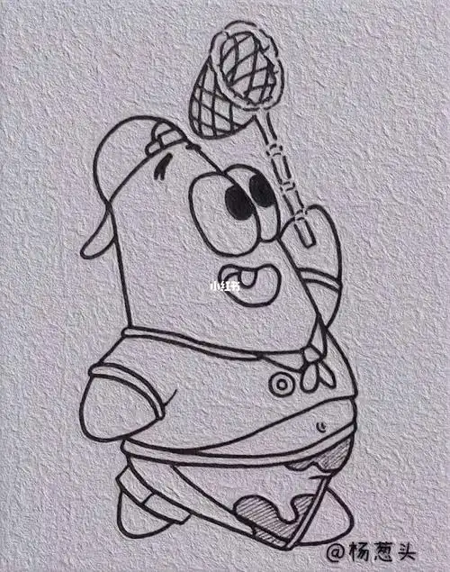 简笔画教程–派大星_简笔画_教程_绘画_海绵宝宝怎么样_水母_简笔画