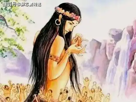 薛志鹏七律05女娲造人补天和合之美30首之05