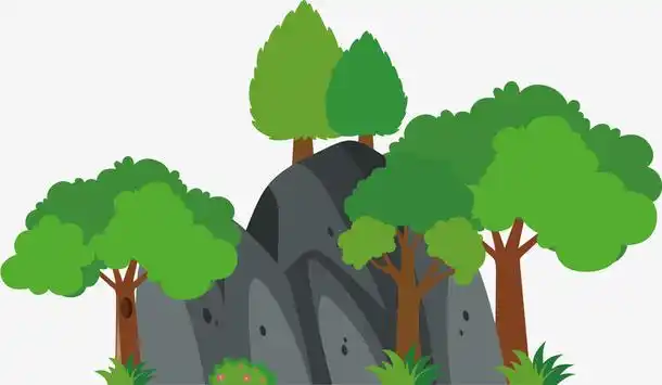 矢量手绘森林海报免抠素材免费下载_觅元素51yuansu.com