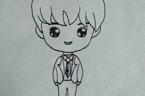 帅气男生简笔画帅气男生简笔画侧脸