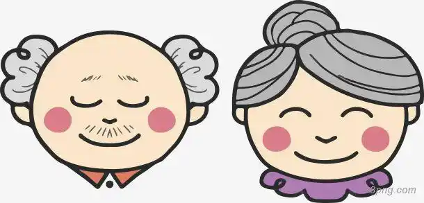 标签:老太太矢量手绘风卡通人物可爱老人家老头子老太天老太太老头