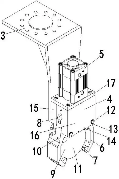 cn213562619u_用于抓取汽车变速箱的机器人抓手有效