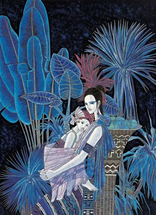 中国现代重彩画画家 --丁绍光 - 油画棒 - 油画棒的博客