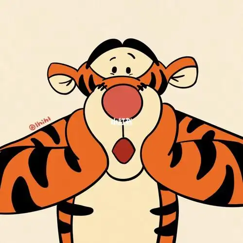 跳跳虎噗噗可爱的朋友情侣头像78