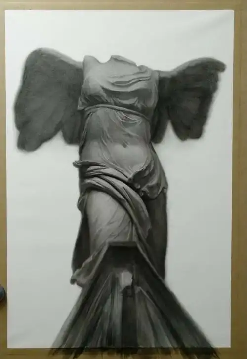 欧善勇-石膏素描胜利女神步骤