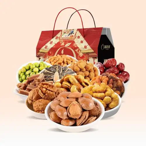 新农哥 零食大礼包礼盒组合坚果礼盒核桃11款零食 1080g