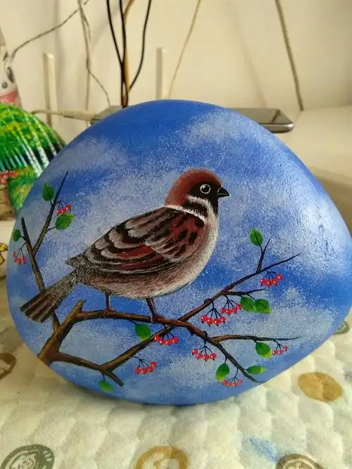 2018石头画手绘作品