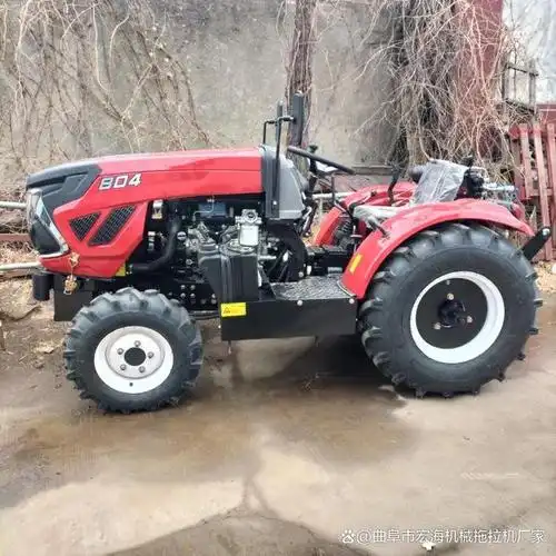 804大棚王四轮拖拉机乐地 80马力低矮型四轮拖拉机