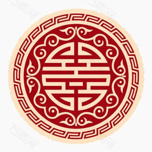 吉祥圆形花纹