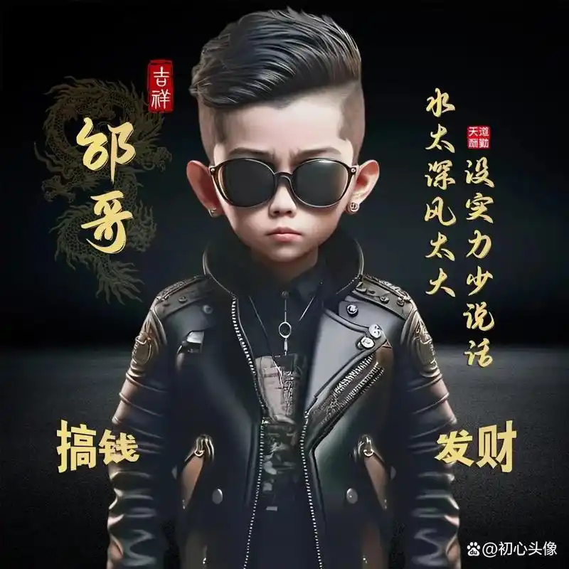 适合帅哥的微信头像,戴墨镜的霸气小帅哥哥