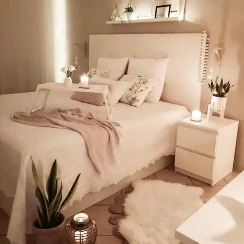 少女ins风格卧室房间布置效果图