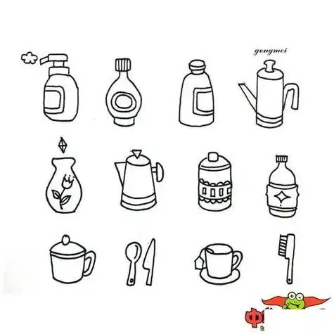 生活物品简笔画分类