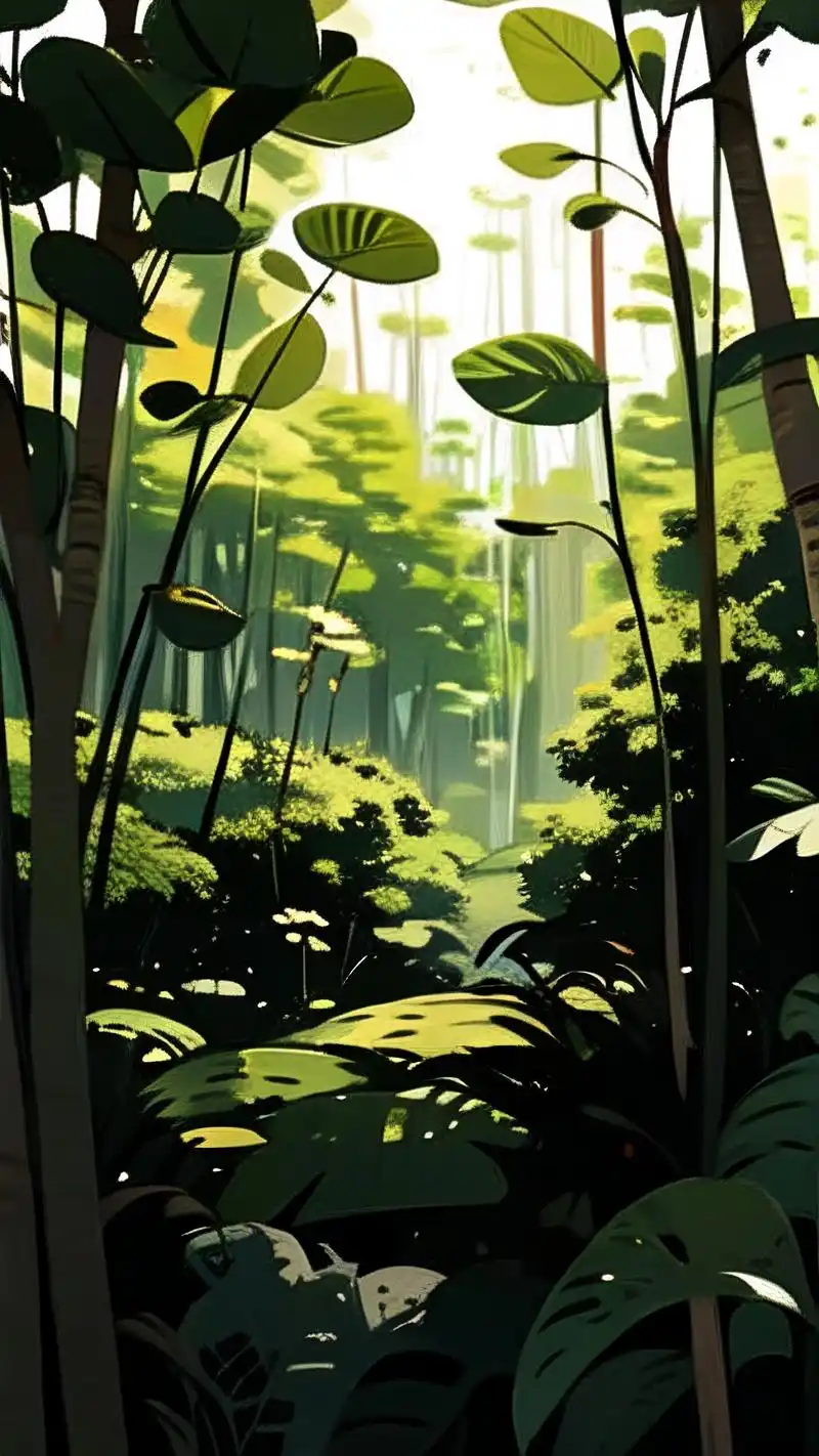 来看看这组ins风格的热带雨林壁纸吧!