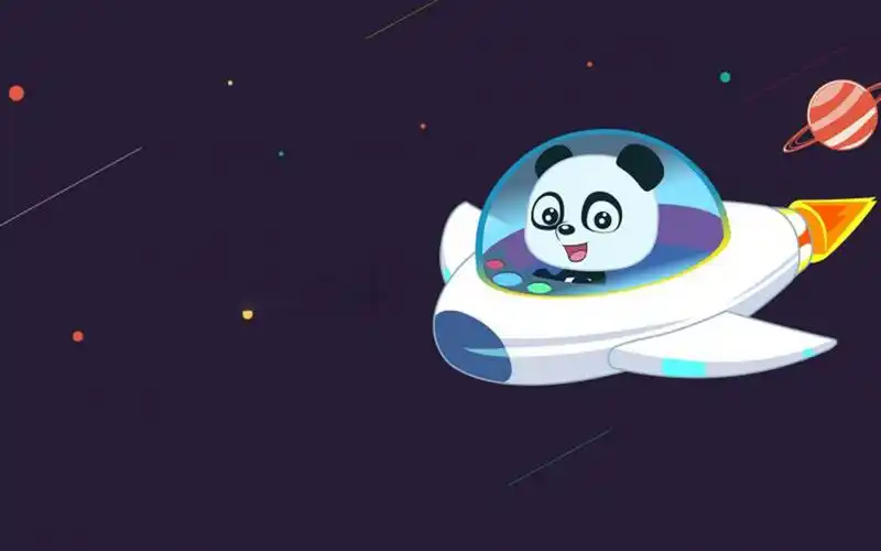 可爱卡通太空中的酷拉熊图片桌面壁纸高清大图预览1920x1200_卡通动漫