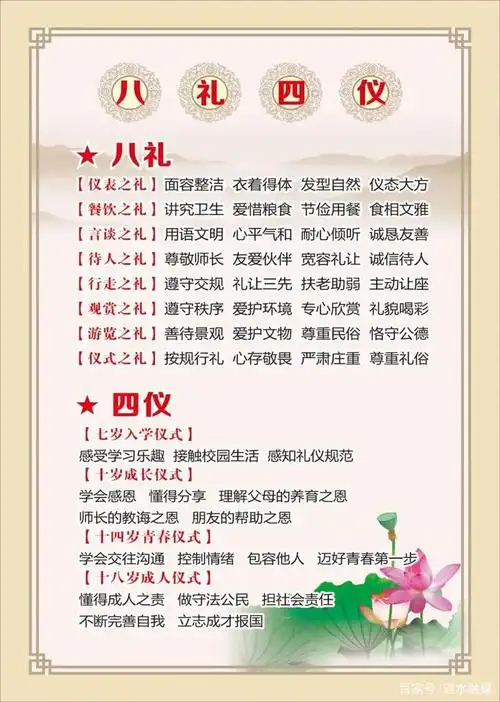 「八礼四仪」明礼于心,行礼于人