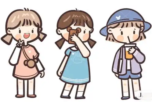 q版动漫小可爱卡通手绘临摹小女孩