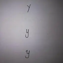y的小写字母怎么写y的小写字母怎么写手写体