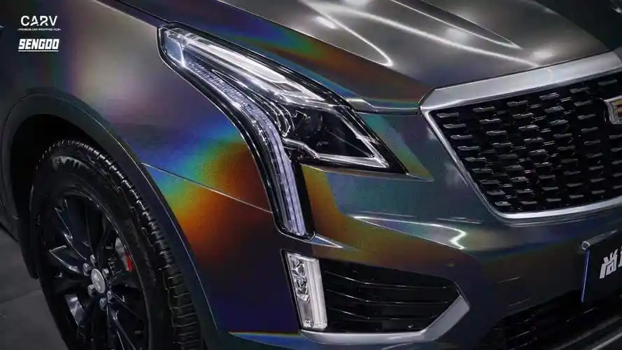 凯迪拉克xt5卡孚改色膜锦绣灰,人生就是要出彩