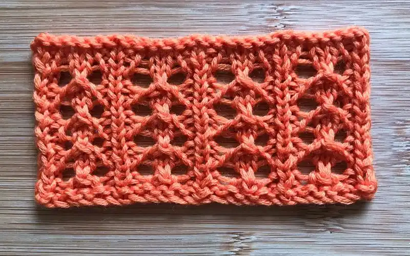 【轻描编织】一款简洁精致的镂空竖纹花样,简单易织,适合儿童织物