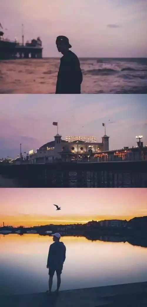 求一张背景和这张相似的高清图 人物是个男生的背影 也是三屏的?