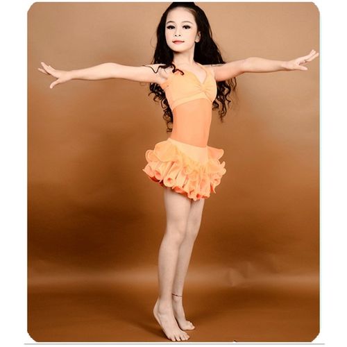 儿童肚皮舞服装鼓舞练习服少儿团体练功服小女孩印度舞舞蹈演出服