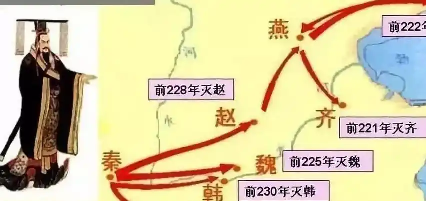 在公元前221年统一了中国,建立了中国历史上第一个大一统的封建王朝