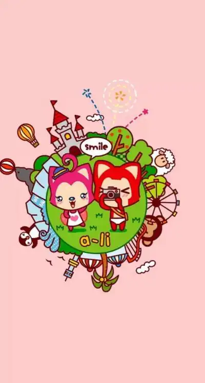 阿狸和桃子 iphone6壁纸-42