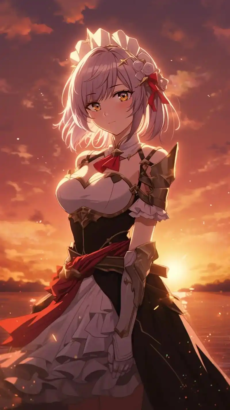 【原神壁纸】诺艾尔丨未授勋之花.精美壁纸丨ai绘画丨midj - 抖音